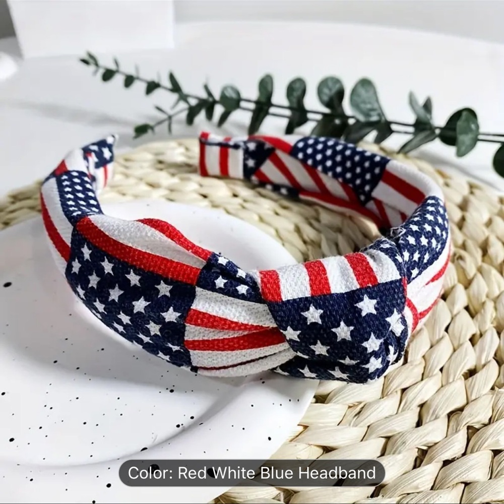 Red White and Blue Americana Headband